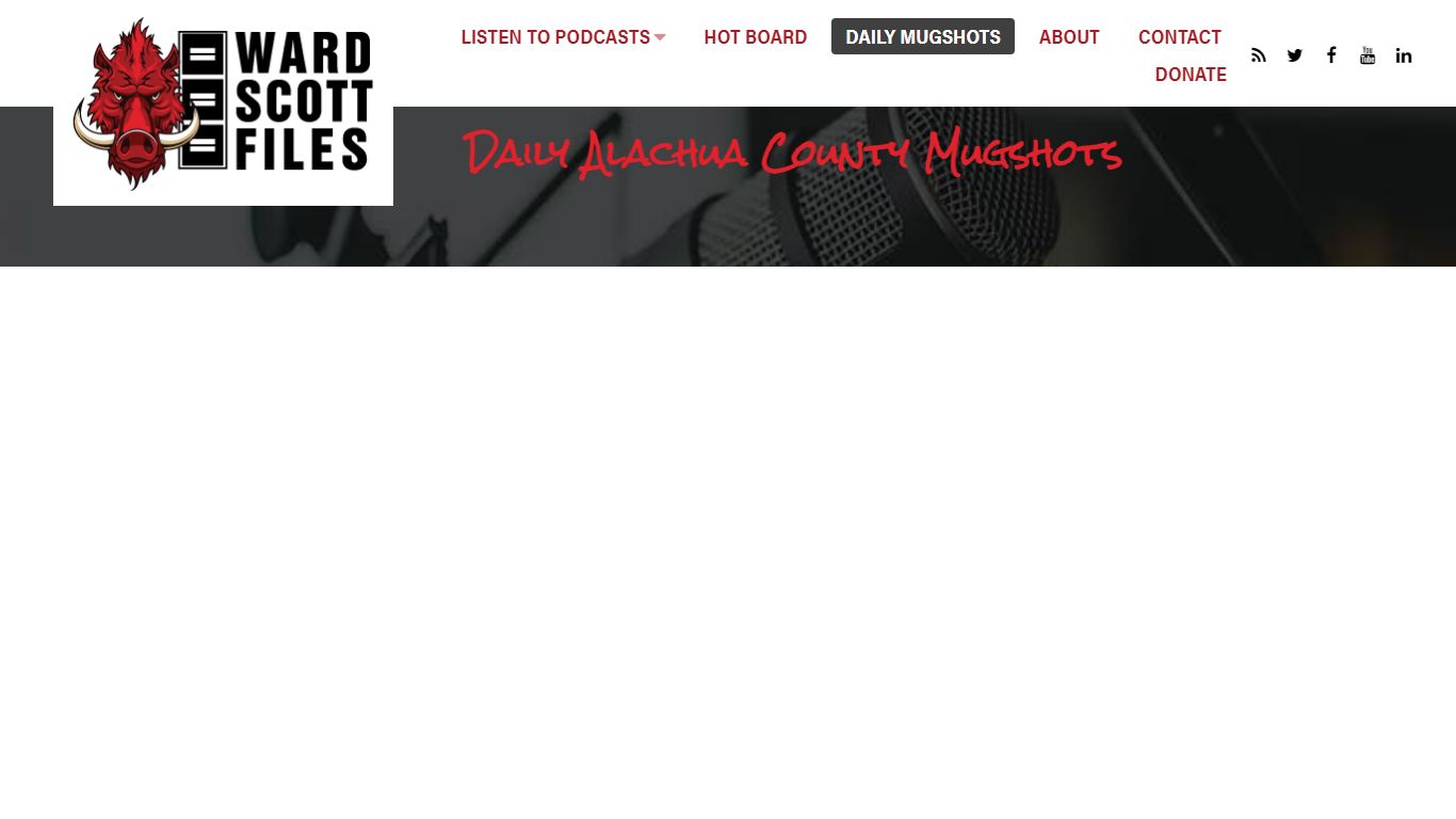 Daily Alachua County Mugshots - Ward Scott Files